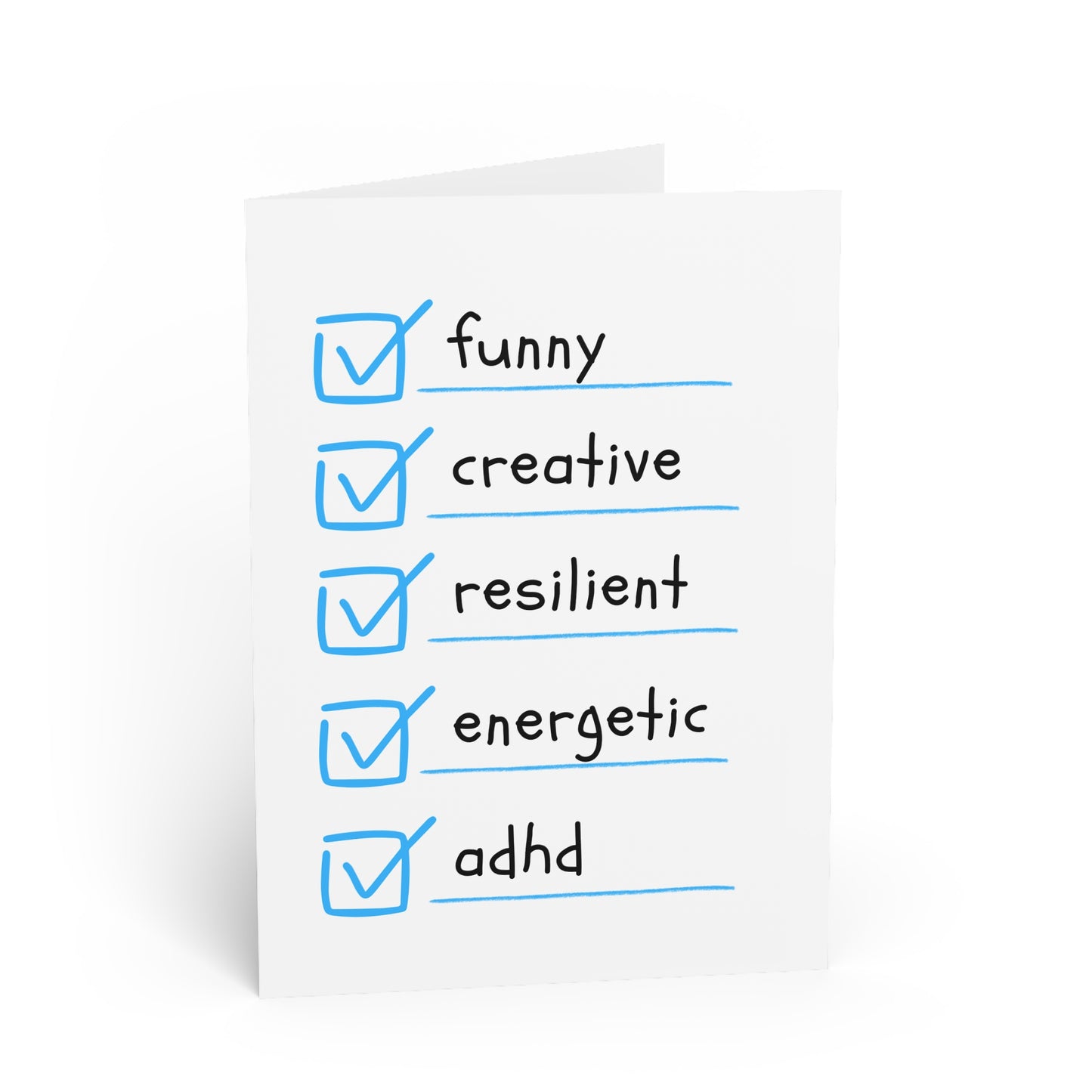 ADHD strengths Greeting Card