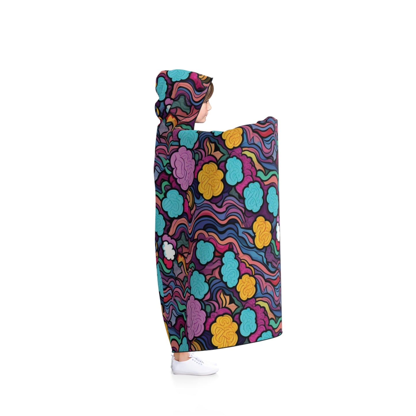 Thought Puffs Hooded Blanket