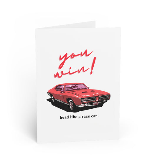 Racing Brain Greeting Card