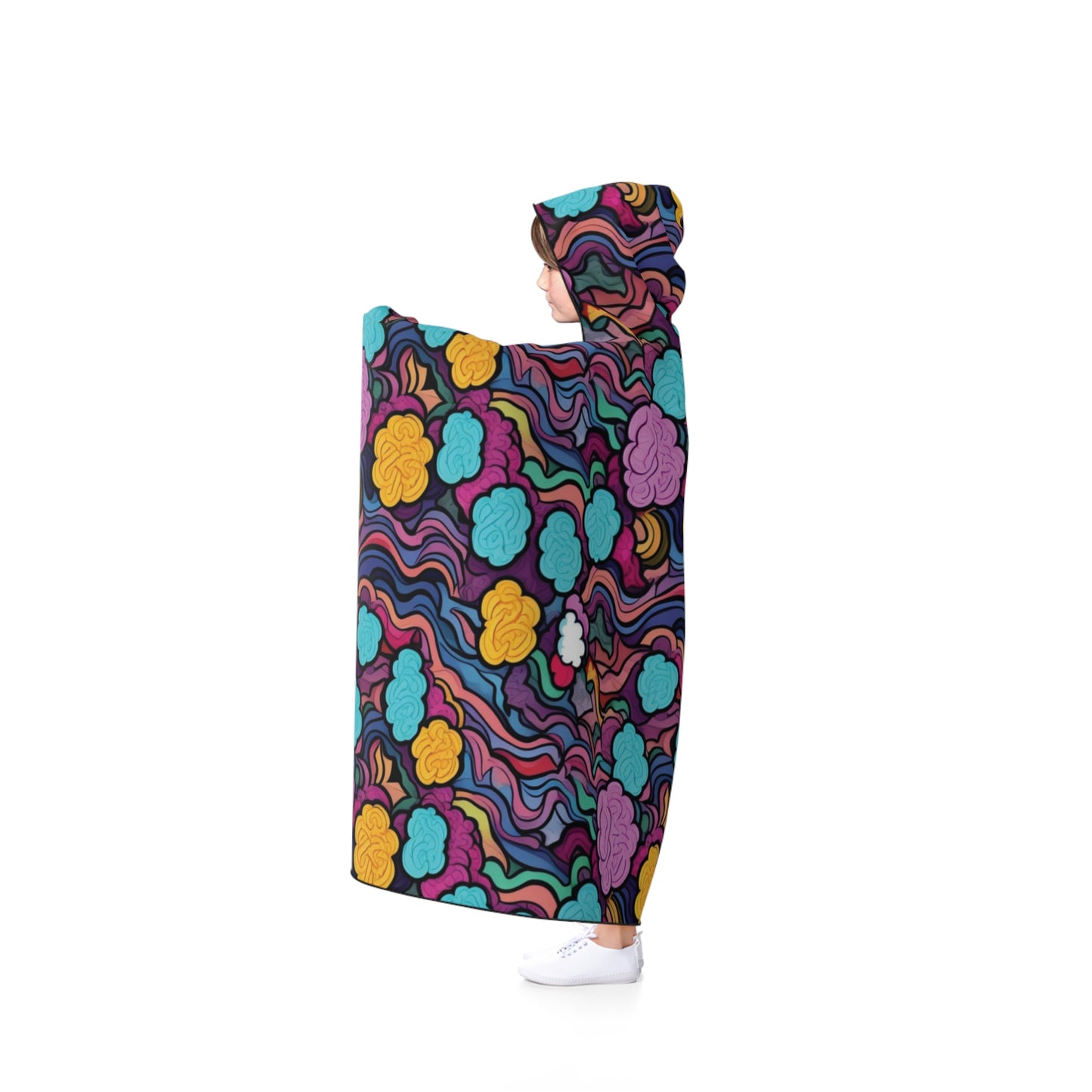 Thought Puffs Hooded Blanket