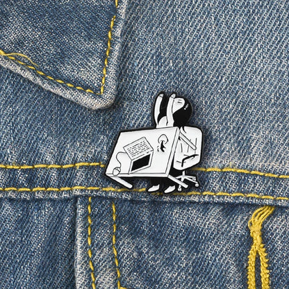 Flip Out Enamel Pin