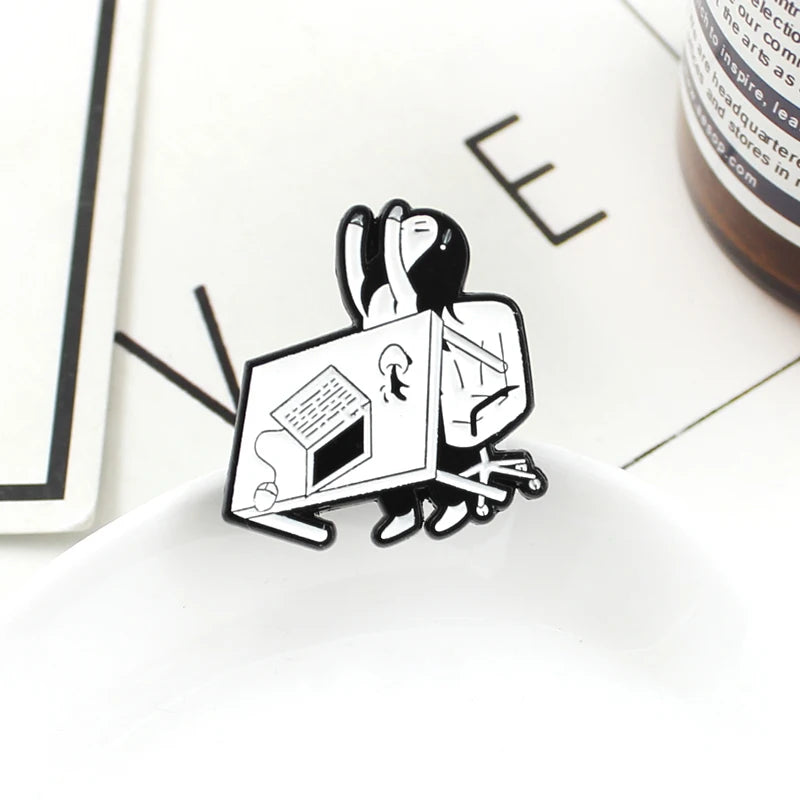 Flip Out Enamel Pin