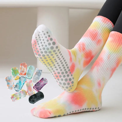 Tie-dyed Non-slip Yoga Socks