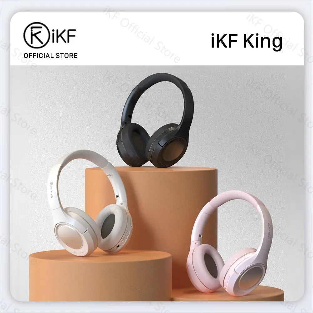 iKF Noise Cancelling Wireless Bluetooth Headphones