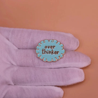 Overthinking Cloud Enamel Pin