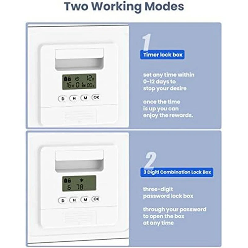 Impulse Control Digital Timer Lock Box