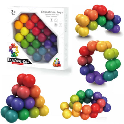 Rainbow Puzzle Balls