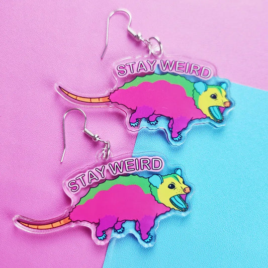 Stay Weird Possum! Earrings